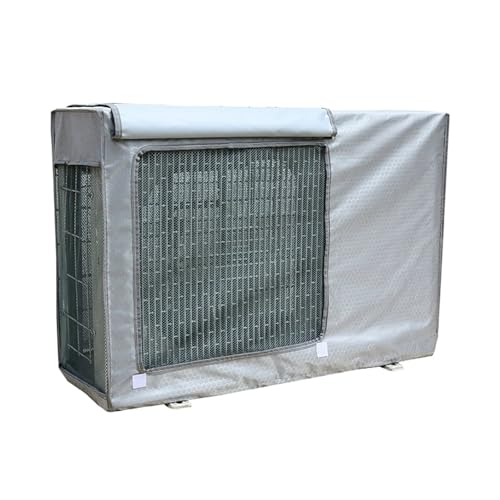 LXRHLIKG Abdeckung Klimaanlage, Robuste Verkleidung Klimaanlage Außengerät aus 600D Oxford-Gewebe mit Belüftungsnetz, Abdeckung Wärmepumpe Pool(80.5x56x35cm/32x22x14in) von LXRHLIKG