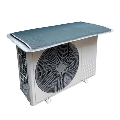 LXRHLIKG Abdeckung Klimaanlage Außengerät, Magnetische Verkleidung Klimaanlage Außengerät, Langlebiger, Geräuschreduzierender Wärmepumpe Abdeckung für Jedes Wetter(Gray,110x55cm/43x22in) von LXRHLIKG