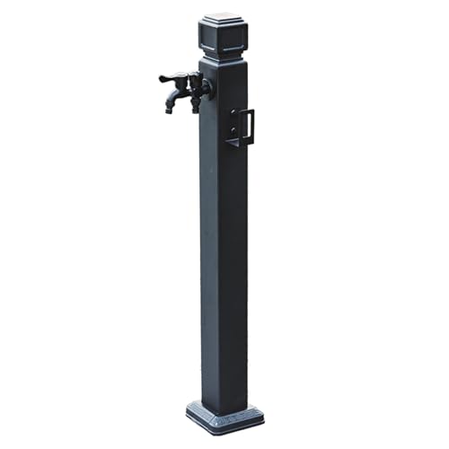 LXRHLIKG Quadratische Vertikale Wassersäule Garten, Frostschutz-Außen-Doppelhahn-Schlauchhahn für Bewässerung und Bewässerung(95cm/37in) von LXRHLIKG