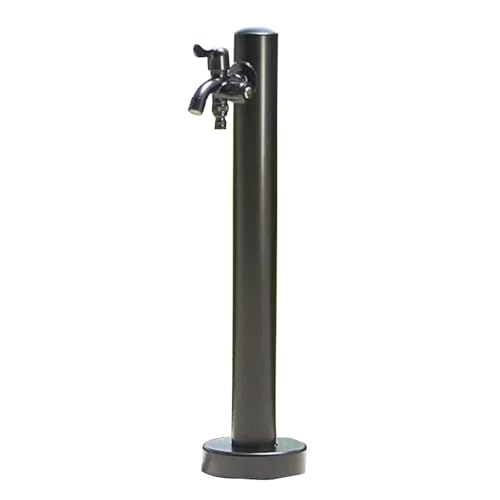 LXRHLIKG Wassersäule Garten mit Doppelauslasshahn, 304 Edelstahl-Außenwassersäule mit Frostschutzmittel(60cm/24in) von LXRHLIKG