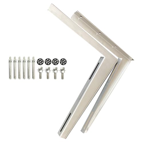 Wandkonsole Klimaanlage, Halterung Klimaanlage Außengerät, Edelstahl, Bis 280 Kg, 1-5P Kondensator-Klimaanlagen-Wärmepumpensystem(50x43x0.3cm/20x17x0.12in) von LXRHLIKG