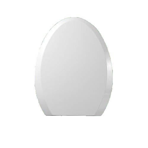 LXRZLS WC-Deckel WC-Sitze, kompatibler WC-Sitz mit verstellbarem Soft-Close-Scharnier, Oben montiert, verdickt for WC in V/U-Form, Weiß-U-34 * 40CM (Color : White, Size : V) von LXRZLS