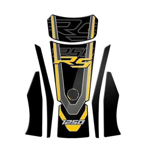 LXSKJ Karosserie Aufkleber Für BMW R1250RS R1250 RS Motorrad Kraftstoff Tank Pad Abdeckung Schutz Aufkleber Aufkleber(Gold) von LXSKJ