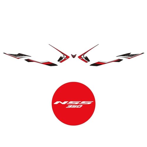 LXSKJ Karosserie Aufkleber Für H-ONDA Forza NSS 350 2023 Motorradaufkleber Aufkleber Zubehör(Rosso) von LXSKJ