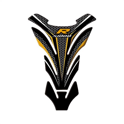 LXSKJ Karosserie Aufkleber Motorrad Tank Pad Zubehör Schutz Aufkleber Für BMW S1000R 2010-2014 2015 2016 2017 2018 2019 2020(Gold) von LXSKJ