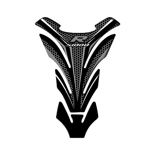 LXSKJ Karosserie Aufkleber Motorrad Tank Pad Zubehör Schutz Aufkleber Für BMW S1000R 2010-2014 2015 2016 2017 2018 2019 2020(Nero) von LXSKJ