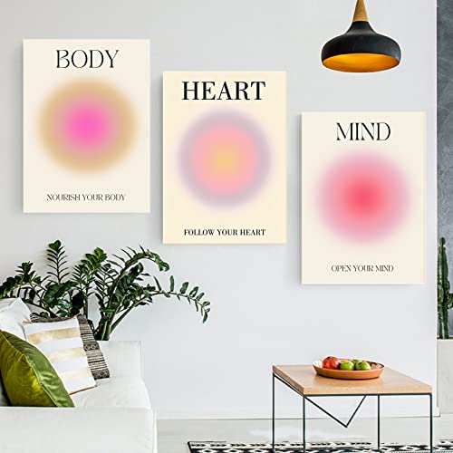 LXTOPN Aura Engel Zahlen Poster Sets,Spirituelle inspirierende Leinwand Wandkunst Bilder,Moderne Minimalistische Stil Wanddekoration für Schlafzimmer Büro Wohnzimmer, ungerahmt (3 * 30x40cm, TSH2) von LXTOPN