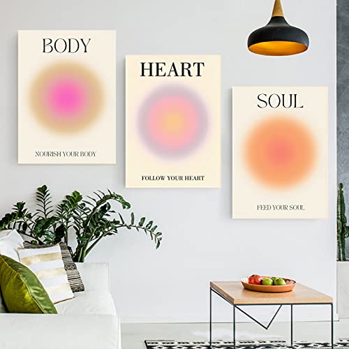 LXTOPN Aura Engel Zahlen Poster Sets,Spirituelle inspirierende Leinwand Wandkunst Bilder,Moderne Minimalistische Stil Wanddekoration für Schlafzimmer Büro Wohnzimmer, ungerahmt (3 * 50x70cm, TSH3) von LXTOPN