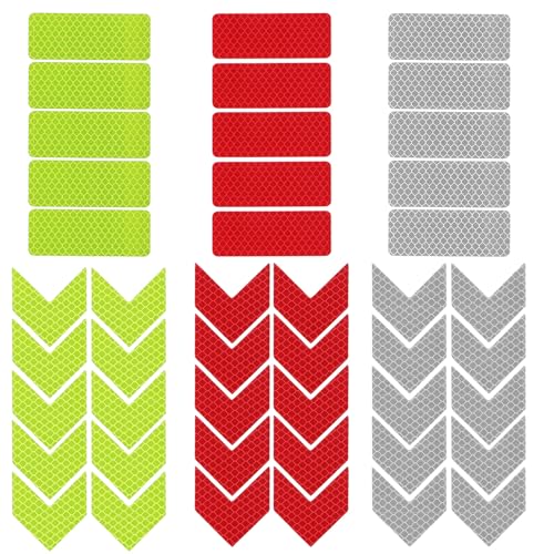 LXUEJIE 90 Stück Reflektoren Aufkleber, 3x8 cm und 5cm Sicherheit Warnband Reflektorband Selbstklebend Sicherheitsaufkleber Reflektierend Nachtsichtbarkeit Warnklebeband für Fahrrad Helme LXUEJIE 90 Stück Reflektoren Aufkleber, 3x8 cm und 5cm Sicherheit Warnband Reflektorband Selbstklebend Sicherheitsaufkleber Reflektierend Nachtsichtbarkeit Warnklebeband für Fahrrad Helme von LXUEJIE