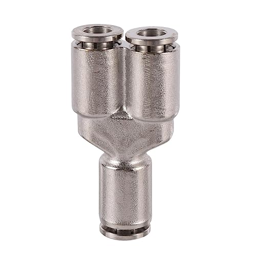 1 Stück 4/6/8/10/12 mm Y-Typ Zwei-Wege-Wasserrohrsplitter Pneumatische Gartenbewässerung Schnellkupplungs-Rohrverschraubung Push-Typ-Schnellkupplung (Size : 4mm) von LXURY