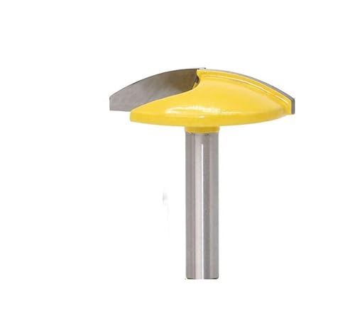 LXURY Radius Horizontaler Kronenfräser Holzfräser - 6/8 mm Schaft, Gerader Schnitt, 2 Fluten, Legierter Stahl von LXURY