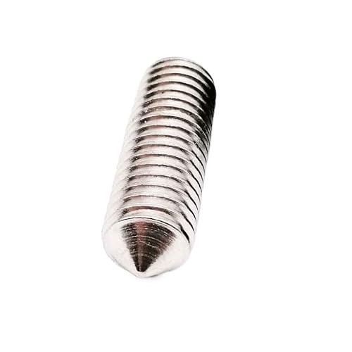 10/50 Stück M2 M2.5 M3 M4 M5 M6 M8 M10 M12 304 Edelstahl Innensechskant Innensechskant Konisches Ende Madenschraube Kegelspitze Stellschraube(10mm,50pcs M2) von LXURY