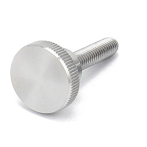 LXURY 10 Stück M2 bis M10 Edelstahl Rändelkopf Handfeste Fassadenbefestigung Rändelschraube Bolzen (30mm, M8) von LXURY
