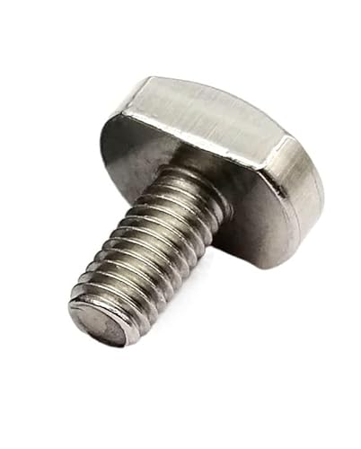 10 Stück M5 M6 M8 M10 M12 304 A2-70 Edelstahl T-Nut Rutsche Schiene T-Form Typ Rechteck Hammerkopfschraube Bolzen(30mm,10pcs M10) von LXURY