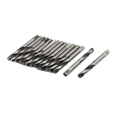 15 Stück Pilotbohrer 5 mm x 56 mm M42 HSS 2-schneidige Pilotbohrer for Lochsägendorn Reduziert die Blockierung beim Durchbruch von LXURY
