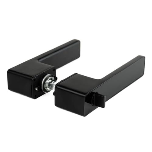 1set Matte Schwarz Stumm Rechteck Aluminium Tür Griff Magnetische Saug Lock von LXURY