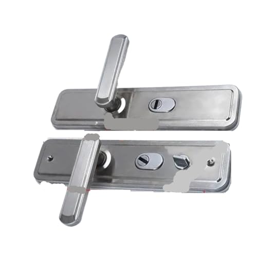 LXURY 1set Universal Lock doppelseitig gefüttert Türgriff Multifunktionale Dual Griff(Stainless steel Silk) von LXURY
