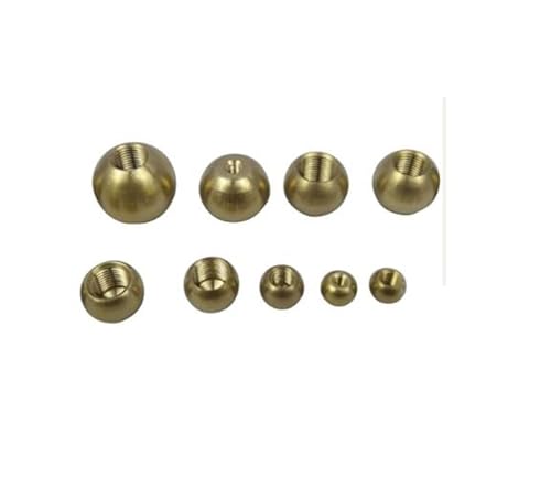 LXURY 20 Stück M3 M4 M5 M6 M10 M12 Messing-Kugelmutter, Kugeldurchmesser 6, 10, 12, 17,5, 20 mm, leichte Kappenmutter, Abdeckung, Gewinde, Rohrende, Dekorationsverschluss (Size : M5x10) von LXURY