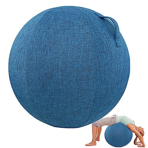 LXURY Yoga Ball Abdeckung, Staubdicht Faltbar Sitzbälle Stoff Bezug, HüLle für Gymnastikball, für Sitzball Fitnessball, Geschenk Für Tochter Und Frau,D,65cm von LXURY