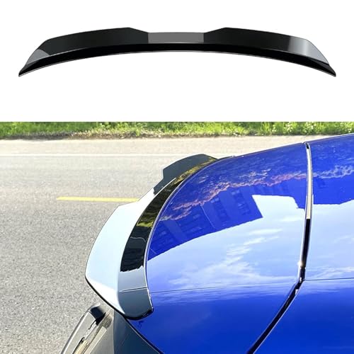LXWUVIDD Spoiler für BMW 1 Series Hatchback (F70) 2024 2025, Auto Heckspoiler Spoiler Robust Langlebig Verformt Sich Nicht Leicht Auto Tuning Styling Zubehör,Glossy Black von LXWUVIDD