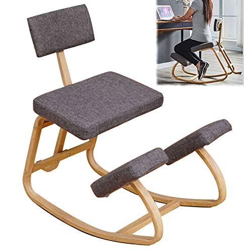 LXX Kniestuhl Kniehocker Ergonomisch, Kniestuhl Ergonomisch Holz für Erwachsene, Sitzhocker Bürohocker Orthopädischer Hocker Zur Linderung von Rücken von LXX