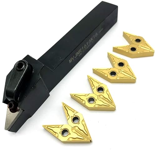 +1 0pcs Carbid -Einsatz VNMG160404 08 Schneidwerkzeuge eingestellt MVJNR1616K16 MVJNR2020K16 MVJNR2525M16 Externer Drehwerkzeughalter(MVJNR2525M16,VNMG160408 UE6020) von LXXOZ