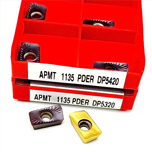 10 Stück APMT1135 PDER DP5320 DP5420Milling Hartmetallklinge Drehen Fräsen CNC Werkzeug Fräser(APMT1135 DP5420) von LXXOZ