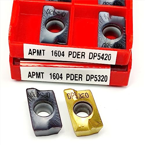 10 stücke APMT1604 PDER DP5420 DP5320 Harte Legierung Klinge Edelstahl Externe Drehen Werkzeug APMT 1604 Hartmetall Einfügen Fräser(APMT1604 PDER DP5320) von LXXOZ