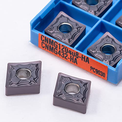 10 stücke Cnmg120404 Cnmg120408 HA PC9030 Edelstahl Externe Drehen Werkzeug Harte Legierung Klinge CNMG 120404 120408 Fräsen(CNMG120408 HA PC9030) von LXXOZ