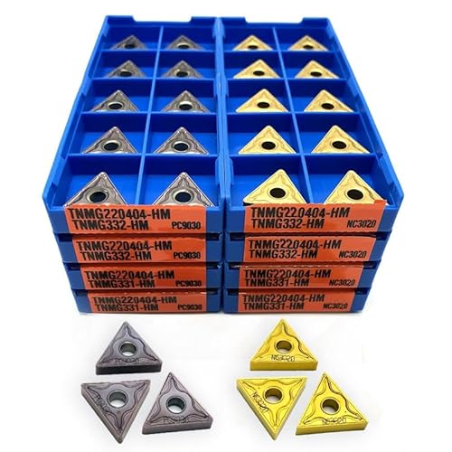10 stücke Hartmetall Einsätze TNMG220404 TNMG220408 HM PC9030 NC3020 NC3030 Hohe Qualität Metall Drehen Werkzeug TNMG 220404/220408 Schneiden Werkzeuge(TNMG220404 HM NC3020) von LXXOZ