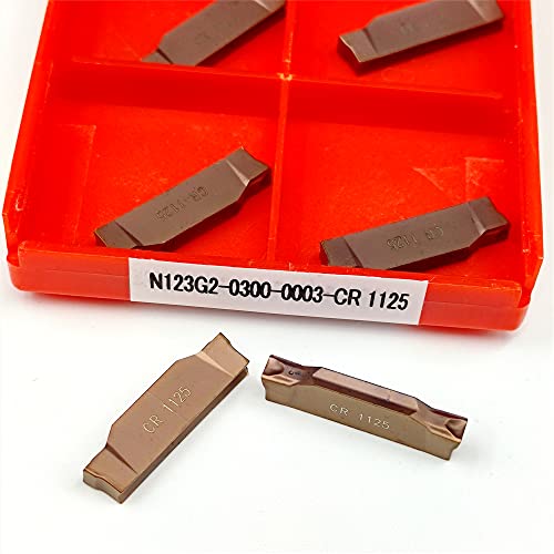 10 stücke N123G2 0200 0300 0400 CR1125 TF4225 Drehen Werkzeug CNC Maschine Fräsen Hartmetall N123 G2 Drehmaschine Schneiden Werkzeug harte Legierung(N123G2 0200 TF4225,Old packaging) von LXXOZ