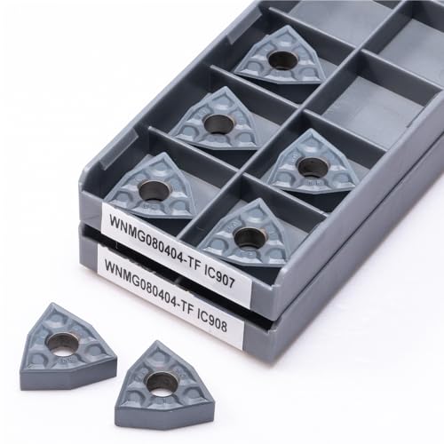 10 stücke WNMG080404 WNMG080408 TF IC907/IC908 Externe Drehen Werkzeuge Hartmetall Einsatz Drehmaschine Werkzeug Drehen Einsatz CNC Schneiden Werkzeug(WNMG080408 TF IC908) von LXXOZ