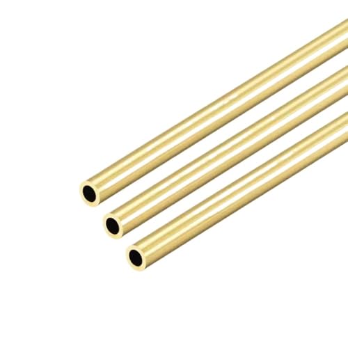3-5 Stück Messingrohr Außendurchmesser 5 5,5 mm Länge 300 500 mm Außendurchmesser 5 mm 5,5 mm Hohl Gerade Runde Dünne Messingrohrleitung(3 pieces,300MM_OD 5 X ID 3MM) von LXXOZ