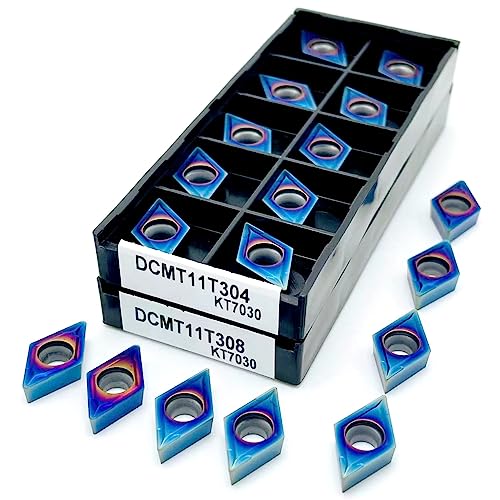DCMT11T304 DCMT11T308 Innendrehwerkzeug Dcmt 11t304 Hartmetalleinsatz Drehwerkzeug Werkzeug Drehmaschine Dreheinsatz(DCMT11T304 KT7030) von LXXOZ