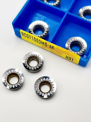 Hohe Qualität RCGT1003MO AK H01 Fräser Drehmaschine Cutter Hartmetall Verarbeitung Metall Drehen Werkzeug Externe Einsätze RCGT 1003 von LXXOZ