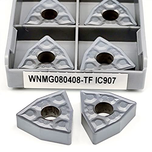 Hohe Qualität WNMG080408-TF IC907 Teile Hartmetalleinsatz Klinge Drehbank Host Verkauf 10 Stück WNMG432-IC908 CNC-Werkzeug for Außendrehen(WNMG432-IC908) von LXXOZ