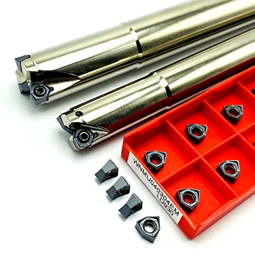 MFWN Doppelseitiger 90°-Fräser C15 C16 C19 C20 C24 C25 2T 3T 4T Schnellvorschub-Fräser CNC-Werkzeughalter WNMU040304 Werkzeug(MFWN C25-25-200-4T,No insert) von LXXOZ