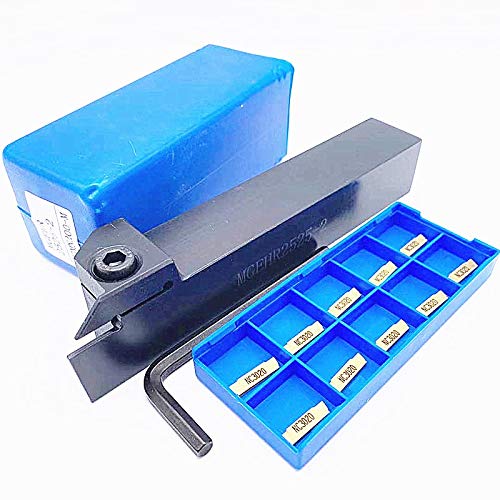 Mgehr1010 Mgehr1212 Mgehr1616 Rillenwerkzeug Mgmn Carbid -Einsatz Mgehr Mgehl Gerade Schaft -Außenhalter Drehstange(NO Cutter bar,10p MGMN200 G NC3030) von LXXOZ
