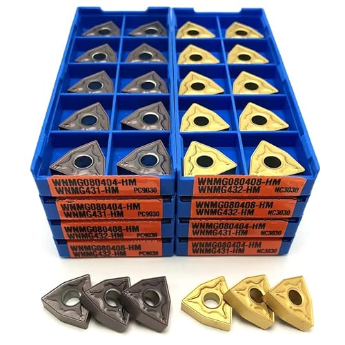 WNMG080404 WNMG080408 HM Hartmetalleinsatz Externes Drehwerkzeug Metalldrehwerkzeuge CNC-Dreheinsatz Schneidwerkzeug Stahlverarbeitung(WNMG080408 HM PC9030) von LXXOZ