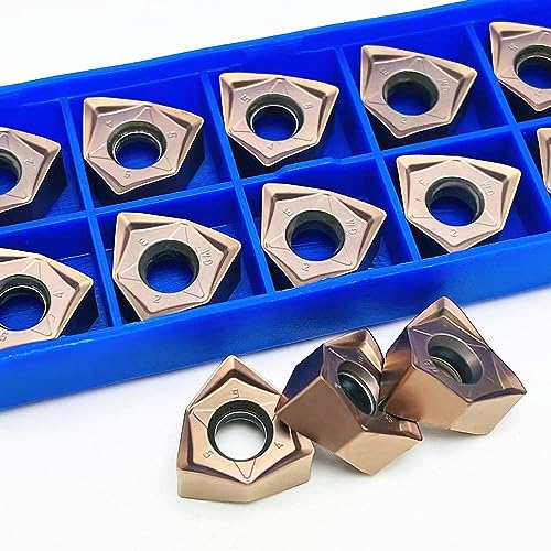 WNMU080608 GM Hochwertiges doppelseitiges sechseckiges 90-Grad-Rechtswinkel-Schnellvorschub-Hartmetall-Drehwerkzeug WNMU(WNMU080608-GM KT8060) von LXXOZ