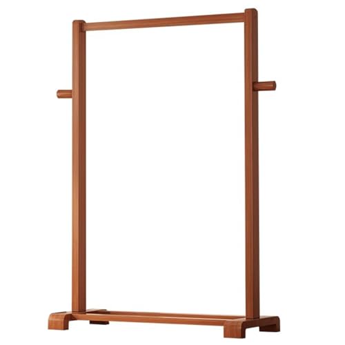 Garderobenständer Kleiderständer Aus Massivholz Mit 2 Haken, Kleiderablage Mit Einzelstange Zum Aufhängen Von Kleidung, Freistehende Garderobe Für Schlafzimmer, Einfach Zu Montieren(Size:100X40X150CM) von LXXSHOPDS