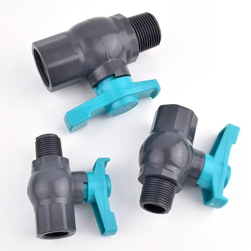 1 X Kugelhähne, 1/2 Zoll ~ 2 Zoll Innengewinde, Gartenbewässerungs-Wasserregelventil, PVC-Rohr For Aquarium(25mm-3I4 Inch) von LXYTT