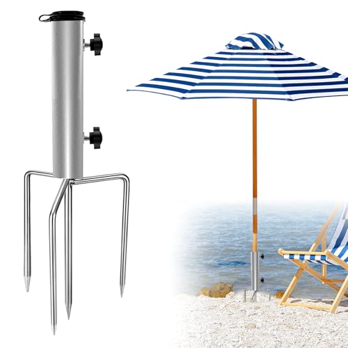 LXYYDS Abnehmbarer Sonnenschirmhalter, Sonnenschirmständer mit Rasendorn, Schirmständer Erdspieß, Erdspieß Sonnenschirm im Freien, Sonnenschirmständer für Rasen, für Angeln, Garten, Strand LXYYDS Abnehmbarer Sonnenschirmhalter, Sonnenschirmständer mit Rasendorn, Schirmständer Erdspieß, Erdspieß Sonnenschirm im Freien, Sonnenschirmständer für Rasen, für Angeln, Garten, Strand von LXYYDS