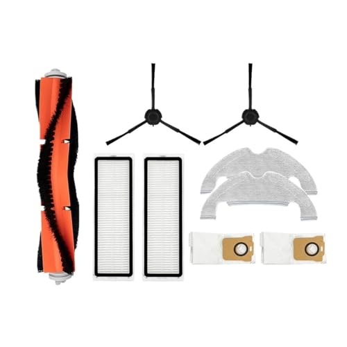 Filter kompatibel mit Xiaomi Mi Robot Vacuum-Mop 2 Ultra STYTJ05ZHM Staubsaugerzubehör, Staubbeutel, Wischtuch, Hauptseitenbürstenteile (Pflaume) von LXYYZJOZ