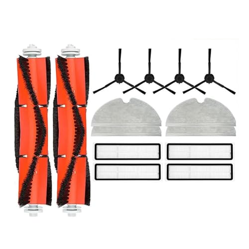 Kompatibel mit Dreame D9, D9 Max, L10 Pro, Trouver LDS Finder Roller Seitenbürste Mop, Hepa-Filter, Staubsauger-Zubehörteil (16 Stück-B) von LXYYZJOZ