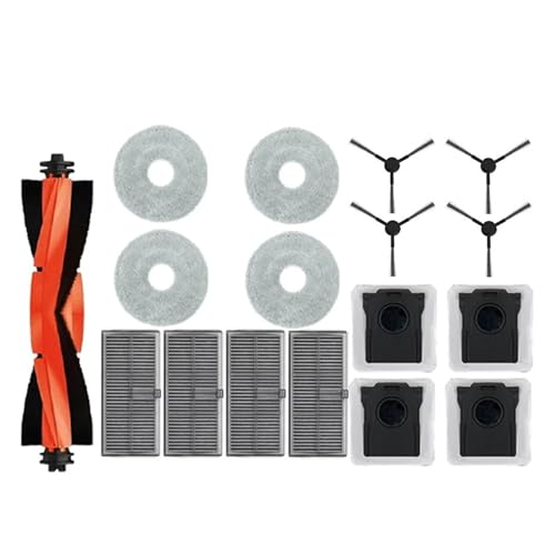 Kompatibel mit Dreame L10s Pro Ultra Heat, X30 Ultra, X30 Pro Staubsauger, Ersatzzubehör, Hauptseitenbürste, Filter, Wischmopp, Staubbeutel (Pflaume) von LXYYZJOZ