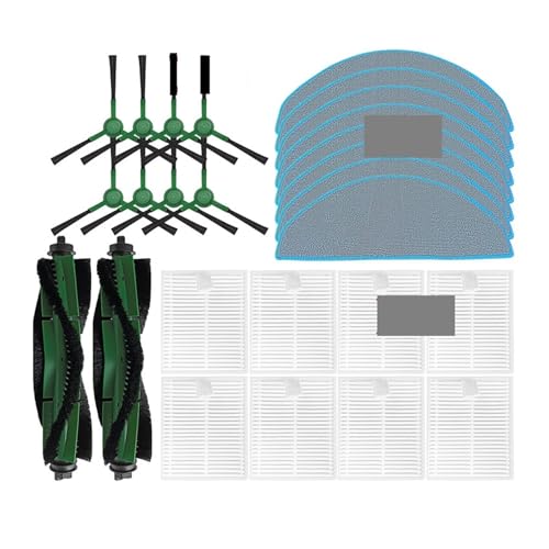 Kompatibel mit IRobot Roomba Combo Essential Roomba Vac Essential Cleaner Roboter-Staubsauger, Hauptseitenbürste, HEPA-Filter-Mopp-Zubehör (Set 1) von LXYYZJOZ