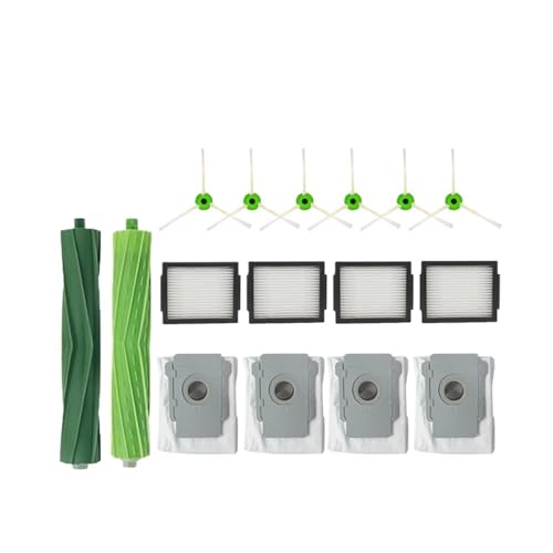 Kompatibel mit IRobot Roomba I7 I7 I6 I8 I3 Plus E5 E7 E&I Serie HEPA-Filter Seitenbürste Hauptbürste Staubsauger Ersatzzubehör (Schokolade) von LXYYZJOZ