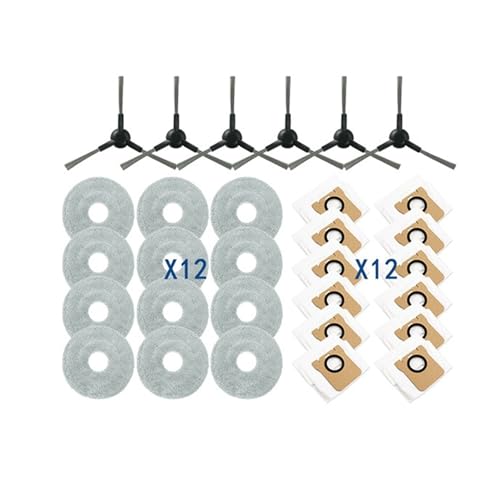 Kompatibel mit JONR P20 PRO Staubsauger-Seitenbürste, Wischtuch, Staubbeutel, effiziente Mikrofaser-Ersatzteile, Ersatzzubehör (Set 2) von LXYYZJOZ