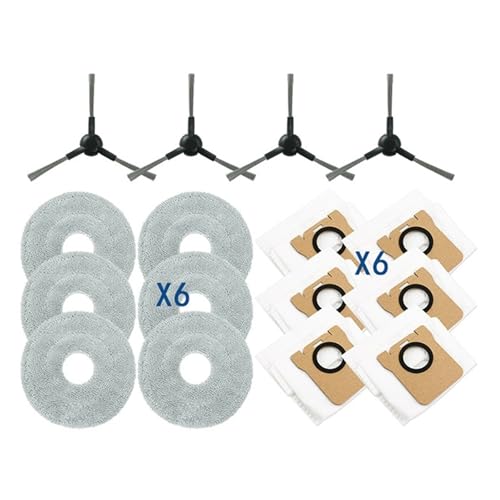Kompatibel mit JONR P20 PRO Staubsauger-Seitenbürste, Wischtuch, Staubbeutel, effiziente Mikrofaser-Ersatzteile, Ersatzzubehör (Set 3) von LXYYZJOZ